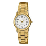 Relógio Feminino Casio Analógico Dourado Wr