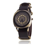 Relógio Feminino Estilo Vintage Pulseira Em Couro Modelo 014