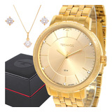 Relógio Feminino Technos Dourado Prova Dágua Top Original