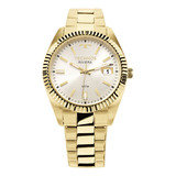 Relógio Feminino Technos Riviera Dourado Cor Do Fundo Prateado