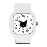 Relogio Gatinho Pulseira Silicone Troca Cor Personalizavel