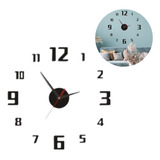 Relógio Grande Moderno 3d Decoração Parede