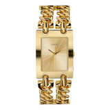 Relógio Guess Feminino Dourado Retangular Bracelete W1117l2