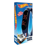 Relogio Hot Wheels Com Medidor De Temperatura Fun F0062-4 Correia Azul