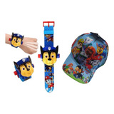 Relógio Infantil Digital Patrulha Canina + Boné Infantil