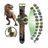 Relógio Infantil Dinossauro 3d Projetor 24