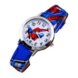 Relógio Infantil Homem Aranha Spider Man Super Herói Azul