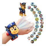 Relógio Infantil Patrulha Canina 3d Projetor De 24 Imagens