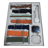 Relógio Inteligente Smartwatch W69 49mm Com 7 Pulseriras