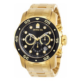 Relógio Invicta Pro Diver 0072 - Banhado A Ouro Original