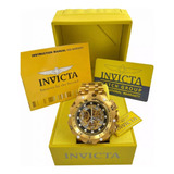 Relógio Invicta Venon Hybrid Banhado A Ouro 18k Original