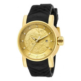 Relógio Invicta Yakuza 15863 100% Original Banhado A Ouro