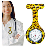 Relógio Lapela Enfermagem Bolso Profissionais Saúde Oncinha
