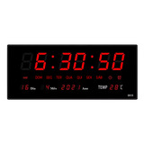 Relógio Led Parede Digital 36x15 Temperatura