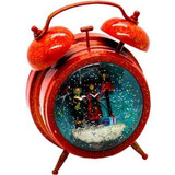 Relógio Luminoso Musical Globo Neve Papai Noel Wincy