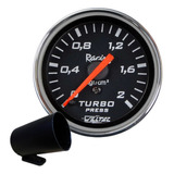 Relógio Manômetro Pressão Turbo Cromado 0-2kg + Copo