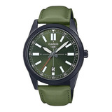 Relógio Masculino De Couro Verde Casio