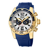 Relógio Masculino Everlast Azul A Prova D'água 100 M C