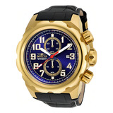 Relógio Masculino Invicta Pro Diver De Quartzo Dourado 15070 Cor Da Correia Preto Cor Do Fundo Azul