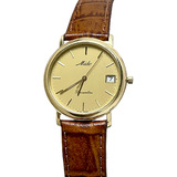 Relógio Masculino Mido Ouro 18k Dreamline Original Perfeito