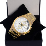 Relógio Masculino Orient Cronograph Dourado Prova