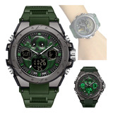 Relógio Masculino Sanda Militar Shock Original Tático