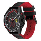 Relógio Masculino Scuderia Ferrari Borracha Preto