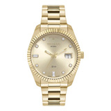 Relógio Masculino Technos Dourado Riviera Prova D'água 50m
