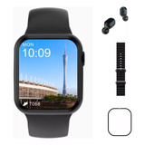 Relogio Mede Glicose Smart Watch Monitor Cardiaco Pressão Cor Da Caixa Preto Cor Da Pulseira Preto Cor Do Bisel Preto Desenho Da Pulseira Silicone