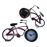 Relógio Mesa Bike Vermelha Antiga Decoração Presente Premium