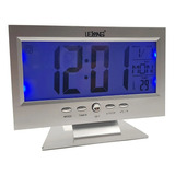 Relógio Mesa Digital Calendário Termômetro Despertador