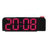 Relógio Mesa Digital Led Com Projetor Temperatura Alarme