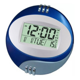 Relógio Mesa Parede 20cm Jh6870 Azul