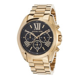 Relógio Michael Kors 100% Original Banhado A Ouro 18k Cor Do Fundo Preto