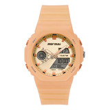 Relgio Mormaii Anadigi Laranja Mo12800a8l Feminino