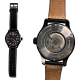 Relógio Natan Automático Pulseira Vera Pelle 25 Jewels