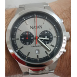 Relógio Natan Chronograph, Estado De Zero.