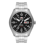 Relógio Orient Automático Prata Fosco F49ss020