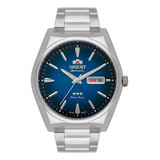 Relógio Orient Masculino Automático Prateado F49ss013d1sx