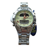 Relógio Original Atlantis G3154(p) Aqualand Pulseira De Aço