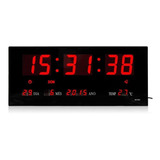 Relógio Painel De Parede Digital Led Data Alarme Temperatura