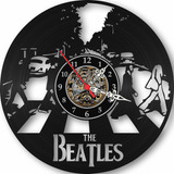 Relógio Parede Beatles Bandas Rock Musica Vinil Lp Decoração