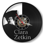 Relógio Parede Clara Zetkin Vinil Lp Decoração Industrial