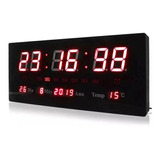 Relógio Parede Digital Termometro Calendario Lelong