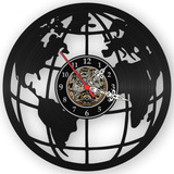 Relógio Parede Globo Terrestre Geografia Professor Vinil Lp