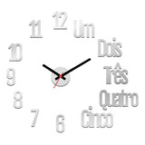 Relógio Parede Grande 3d Luxo Acrílico