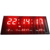 Relogio Parede Led Digital Gigante Painel Data Temperatura