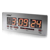 Relógio Parede Mesa Led Digital Painel Data Temperatura 52cm