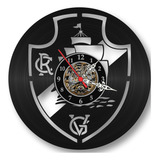 Relógio Parede Vasco Futebol Times Esporte Disco Vinil Retrô