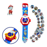 Relogio Patrulha Canina Infantil Projetor 3d 24 Imagens! 